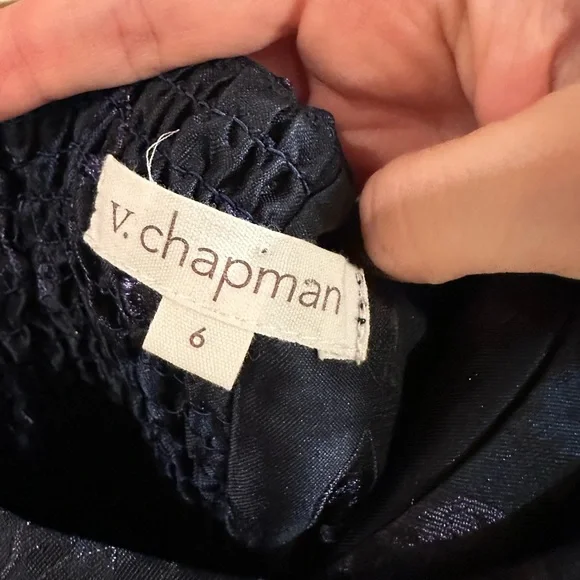 V Chapman Violet Dress in Navy Size 6 - Picture 5 of 7